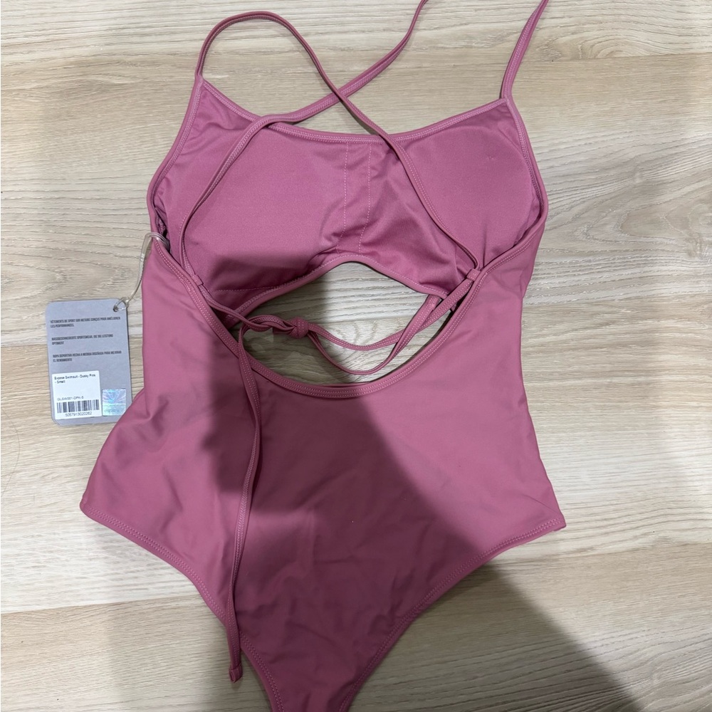 Gymshark Dusky Pink Swimsuit View 3